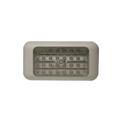 Luz rectangular blanca cálida para interiores