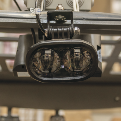 Luz LED de advertencia peatonal de punto azul para montacargas y vehiculos Luz LED de advertencia peatonal de punto azul para montacargas y vehiculos