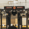 Luz LED límite de arco color rojo, para zonas de trabajo en montacargas y vehiculos
