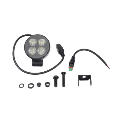 Luz de Trabajo Ultra brillante Circular, 4 LED, 2556 Lúmenes, 12-24 Vcd