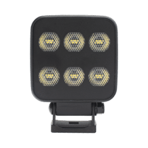Luz de Trabajo Ultra brillante Cuadrada, 6 LED, 6552 Lúmenes, 12-24 Vcd Luz de Trabajo Ultra brillante Cuadrada, 6 LED, 6552 Lúmenes, 12-24 Vcd