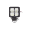 Luz de trabajo de 4 LED de 10 Watt, 12-24 Vcd, 800 lúmenes