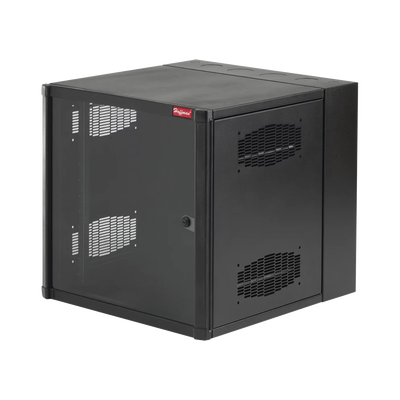 Gabinete AccessPlus de Montaje en Pared de 19in, Rieles Numerados y Roscados #10-32, Puerta con Ventana de Seguridad, 600 mm de Ancho, 637 mm de Profundidad, 12 UR, Color Negro Gabinete AccessPlus de Montaje en Pared de 19in, Rieles Numerados y Roscados #10-32, Puerta con Ventana de Seguridad, 600 mm de Ancho, 637 mm de Profundidad, 12 UR, Color Negro