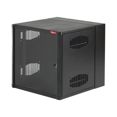 Gabinete AccessPlus de Montaje en Pared de 19in, Rieles Numerados y Roscados #10-32, Puerta con Ventana de Seguridad, 600 mm de Ancho, 637 mm de Profundidad, 19 UR, Color Negro Gabinete AccessPlus de Montaje en Pared de 19in, Rieles Numerados y Roscados #10-32, Puerta con Ventana de Seguridad, 600 mm de Ancho, 637 mm de Profundidad, 19 UR, Color Negro
