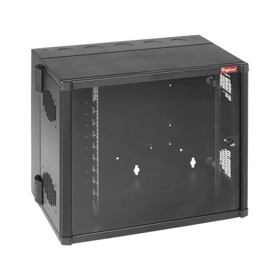Gabinete AccessPlus de Montaje en Pared de 19in, Rieles Numerados y Roscados #10-32, Puerta con Ventana de Seguridad, 700 mm de Ancho, 637 mm de Profundidad, 26 UR, Color Negro Gabinete AccessPlus de Montaje en Pared de 19in, Rieles Numerados y Roscados #10-32, Puerta con Ventana de Seguridad, 700 mm de Ancho, 637 mm de Profundidad, 26 UR, Color Negro