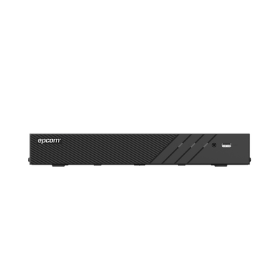 DVR 4 Canales TURBOHD + 4 Canales IP / 8 Megapixel (4K) / Audio Bidireccional por Coaxitron / ACUSENSE / Reconocimiento Facial / 1 Bahía de Disco Duro / Salida de Video en Full HD / H.265+