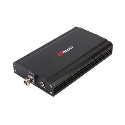 Amplificador de señal celular de banda sencilla, especial para las tecnologías 3G o 2G, cubre áreas de hasta 1200 metros cuadrados. Amplifica la banda de frecuencia de 850 MHz (Banda 5) con una ganancia máxima de 60 dB.