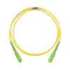 Jumper de Fibra Optica Monomodo 9/125 OS2, SC/APC-SC/APC Simplex, OFNR (Riser), Color Amarillo, 1 Metro