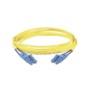 Jumper de Fibra Optica Monomodo 9/125 OS2, LC-LC Duplex, LSZH, Color Amarillo, 3 Metros