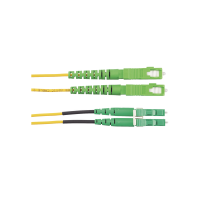 Jumper de Fibra Optica Monomodo 9/125 OS2, SC/APC-LC/APC Duplex, OFNR (Riser), Color Amarillo, 2 Metros Jumper de Fibra Optica Monomodo 9/125 OS2, SC/APC-LC/APC Duplex, OFNR (Riser), Color Amarillo, 2 Metros