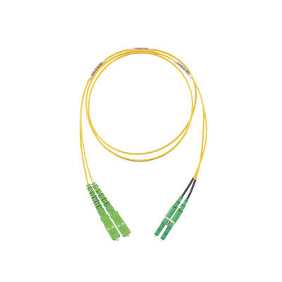 Jumper de Fibra Optica Monomodo 9/125 OS2, SC/APC-LC/APC Duplex, OFNR (Riser), Color Amarillo, 2 Metros Jumper de Fibra Optica Monomodo 9/125 OS2, SC/APC-LC/APC Duplex, OFNR (Riser), Color Amarillo, 2 Metros