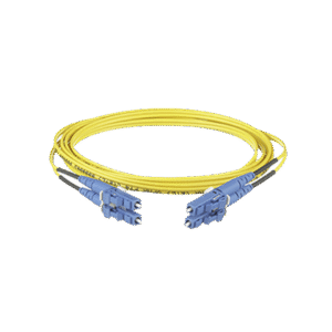 Jumper de Fibra Optica Monomodo 9/125 OS2, LC-LC Duplex, OFNR (Riser), Color Amarillo, 4 Metros