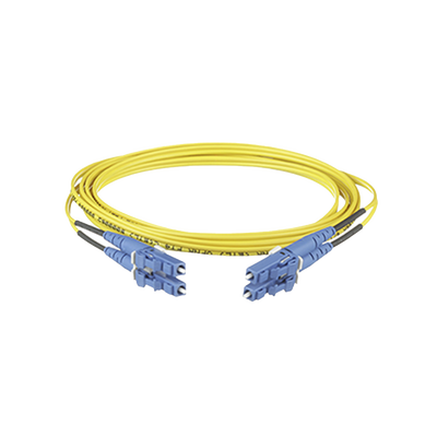Jumper de Fibra Optica Monomodo 9/125 OS2, LC-LC Duplex, OFNR (Riser), Color Amarillo, 4 Metros Jumper de Fibra Optica Monomodo 9/125 OS2, LC-LC Duplex, OFNR (Riser), Color Amarillo, 4 Metros