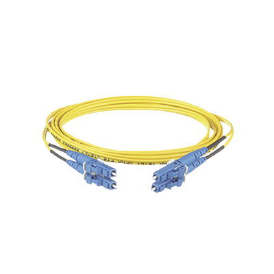 Jumper de Fibra Optica Monomodo 9/125 OS2, LC-LC Duplex, OFNR (Riser), Color Amarillo, 7 Metros Jumper de Fibra Optica Monomodo 9/125 OS2, LC-LC Duplex, OFNR (Riser), Color Amarillo, 7 Metros