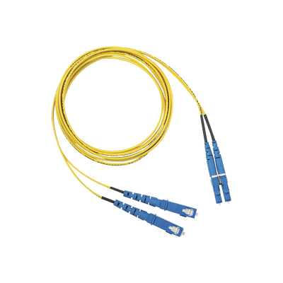 Jumper de Fibra Optica Monomodo 9/125 OS2, LC-SC Duplex, OFNR (Riser), Color Amarillo, 10 Metros Jumper de Fibra Optica Monomodo 9/125 OS2, LC-SC Duplex, OFNR (Riser), Color Amarillo, 10 Metros