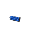 Placa Acopladora de Fibra Optica FAP, Con 6 Conectores SC Duplex (12 Fibras), Para Fibra Monomodo OS1/OS2, Color Azul