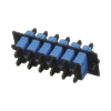 Placa Acopladora de Fibra Optica FAP, Con 6 Conectores SC Duplex (12 Fibras), Para Fibra Monomodo OS1/OS2, Color Azul