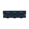 Placa Acopladora de Fibra Optica FAP, Con 6 Conectores SC Simplex (6 Fibras), Para Fibra Monomodo OS1/OS2, Color Azul