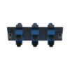 Placa Acopladora de Fibra Optica FAP, Con 6 Conectores SC Simplex (6 Fibras), Para Fibra Monomodo OS1/OS2, Color Azul