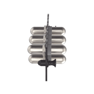 Placa Acopladora de Fibra Óptica FAP, Con 6 Conectores ST Simplex (6 Fibras), Para Fibra Monomodo OS1/OS2, Color Negro