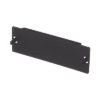 Placa Ciega FAP, Para Reservar Espacio de Uso Futuro en Paneles de Fibra Óptica, Color Negro