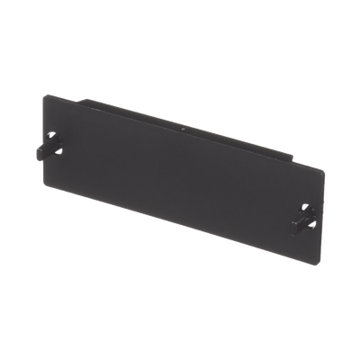 Placa Ciega FAP, Para Reservar Espacio de Uso Futuro en Paneles de Fibra Óptica, Color Negro