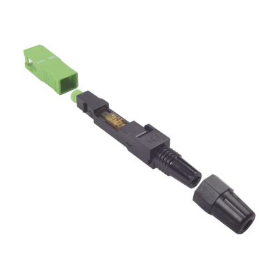 Conector Rápido de Instalación en Campo, Monomodo, SC/APC, pre-pulido, re-terminable, ideal para Aplicaciones FTTx Conector Rápido de Instalación en Campo, Monomodo, SC/APC, pre-pulido, re-terminable, ideal para Aplicaciones FTTx