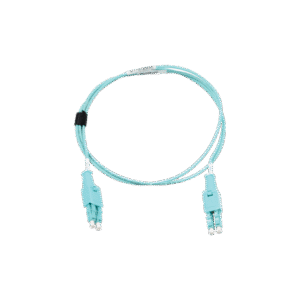 Jumper de Fibra Óptica BladePatch LC-LC Duplex, LS0H, Multimodo 50/125 OM3, OFNR, Color Aqua, 1 Metro