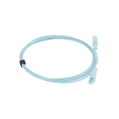 Jumper de Fibra Óptica BladePatch LC-LC Duplex, Multimodo 50/125 OM4, OFNR, Color Aqua, 3 Metros Jumper de Fibra Óptica BladePatch LC-LC Duplex, Multimodo 50/125 OM4, OFNR, Color Aqua, 3 Metros