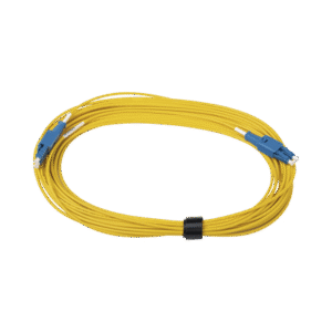 Jumper de Fibra Óptica BladePatch Monomodo OS1/2, XGLO, Riser, LC/UPC-LC/UPC Duplex, OFNR, Color Amarillo, 10 Metros