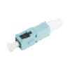 Conector de Fibra Óptica pre-pulido LightBow SC Simplex, multimodo 50/125 (OM3/OM4), re-terminable, color Aqua