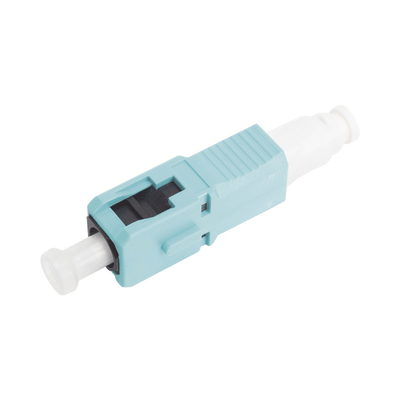 Conector de Fibra Óptica pre-pulido LightBow SC Simplex, multimodo 50/125 (OM3/OM4), re-terminable, color Aqua