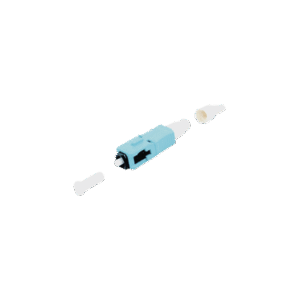 Conector de Fibra Óptica pre-pulido LightBow SC Simplex, multimodo 50/125 (OM3/OM4), re-terminable, color Aqua
