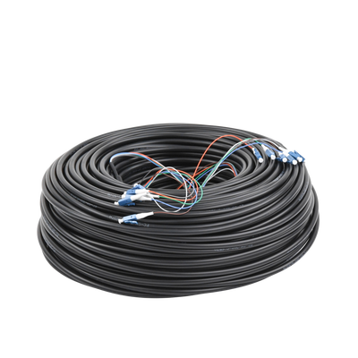 FiberCable de 90 m (300ft) Monomodo (SM) con conectores LC, ideal para equipos EdgeRouter, EdgeSwitch y EdgePoint.