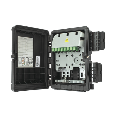 Cierre de Empalme para 20 fusiones de fibra óptica, Exterior, 16 acopladores SC/APC, IP65 "No incluye Splitter" Cierre de Empalme para 20 fusiones de fibra óptica, Exterior, 16 acopladores SC/APC, IP65 "No incluye Splitter"