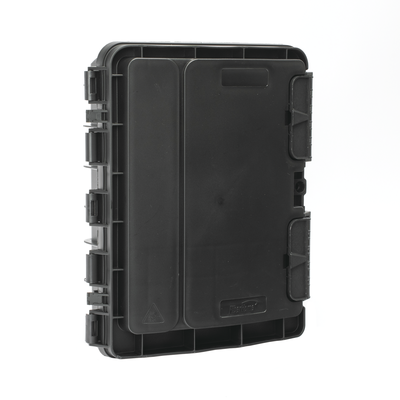 Cierre de Empalme para 20 fusiones de fibra óptica, Exterior, 16 acopladores SC/APC, IP65 "No incluye Splitter" Cierre de Empalme para 20 fusiones de fibra óptica, Exterior, 16 acopladores SC/APC, IP65 "No incluye Splitter"