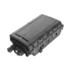Caja de Distribución de Fibra Óptica para 48 empalmes con 16 acopladores SC/APC, enterrado directo, IP68 Caja de Distribución de Fibra Óptica para 48 empalmes con 16 acopladores SC/APC, enterrado directo, IP68