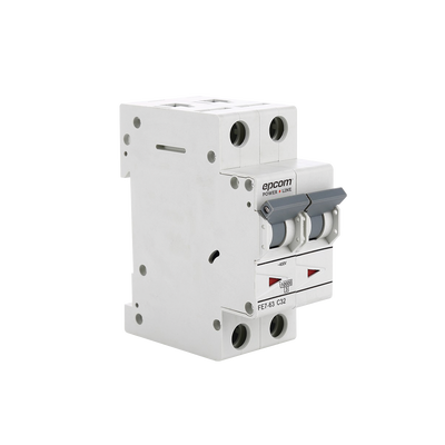 Protección Térmica/ Interruptor 2P, 32A, Corriente Alterna 400 V CA para Aplicación Fotovoltaica Montaje Riel DIN