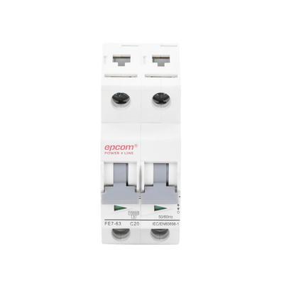 Protección Térmica 2P, 20A, Corriente Alterna 400 Vca para Aplicación Fotovoltaica Montaje Riel DIN