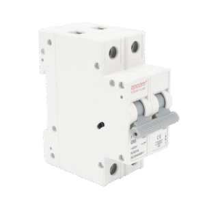 Protección Térmica/ Interruptor 2P, 63 A, Corriente Alterna 400 Vca para Aplicación Fotovoltaica Montaje Riel DIN Protección Térmica/ Interruptor 2P, 63 A, Corriente Alterna 400 Vca para Aplicación Fotovoltaica Montaje Riel DIN