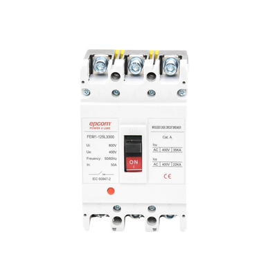 Protección Térmica 3P, 50A, Corriente Alterna 690 V CA Trifásica.