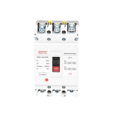 Protección Térmica 3P, 63A, Corriente Alterna 690 V CA Trifásica.
