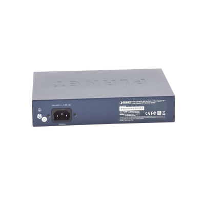 Switch no Administrable 8 puertos 10/100 PoE 802.3af/at 135W, 1 puerto Uplink 10/100/1000 y 1 SFP 100/1000 para escritorio Switch no Administrable 8 puertos 10/100 PoE 802.3af/at 135W, 1 puerto Uplink 10/100/1000 y 1 SFP 100/1000 para escritorio