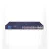 Switch No Administrable 24 Puertos PoE 10/100 802.3af/at, 2 Combo TP/SFP Gigabit y Pantalla LCD para Monitoreo y Configuración Básica de PoE, Hasta 300 Watts