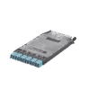 Cassette HD Flex™ Con 6 Puertos LC Duplex (12 Fibras), Para Fibra Multimodo OM3, Color Azul