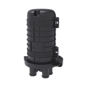 Caja de Distribución de Fibra Óptica Vertical tipo Domo, hasta 48 empalmes, Exterior, IP68