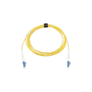 Jumper de Fibra Óptica Monomodo (OS2), XGLO, Riser, LC/UPC-LC/UPC Simplex, ONFR, Color Amarillo, 3 Metros