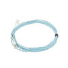 Jumper de Fibra Óptica Multimodo 50/125 XGLO OM3, LC-LC Duplex, OFNR, Color Aqua, 7 Metros
