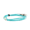 Jumper de Fibra Óptica Multimodo 50/125 XGLO OM3, LC-SC Duplex, OFNR, Color Aqua, 5 Metros
