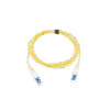Jumper de Fibra Óptica Monomodo (OS2), XGLO, Riser, LC/UPC-LC/UPC Duplex, OFNR, Color Amarillo, 7 Metros Jumper de Fibra Óptica Monomodo (OS2), XGLO, Riser, LC/UPC-LC/UPC Duplex, OFNR, Color Amarillo, 7 Metros